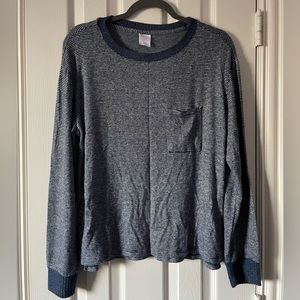 Stars Above Blue Lined Long Sleeve Shirt